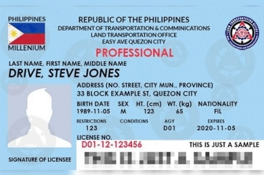 رخصة قيادة الفلبين أبوظبي 024120000